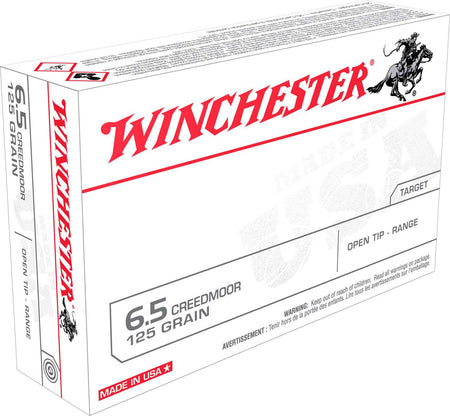 Winchester 6.5mm Creedmoor USA65CM USA Open Tip Range 125 Grain