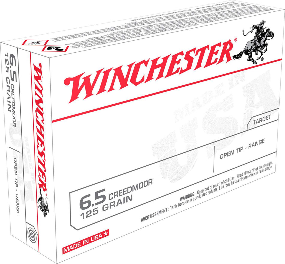Winchester 6.5mm Creedmoor USA65CM USA Open Tip Range 125 Grain