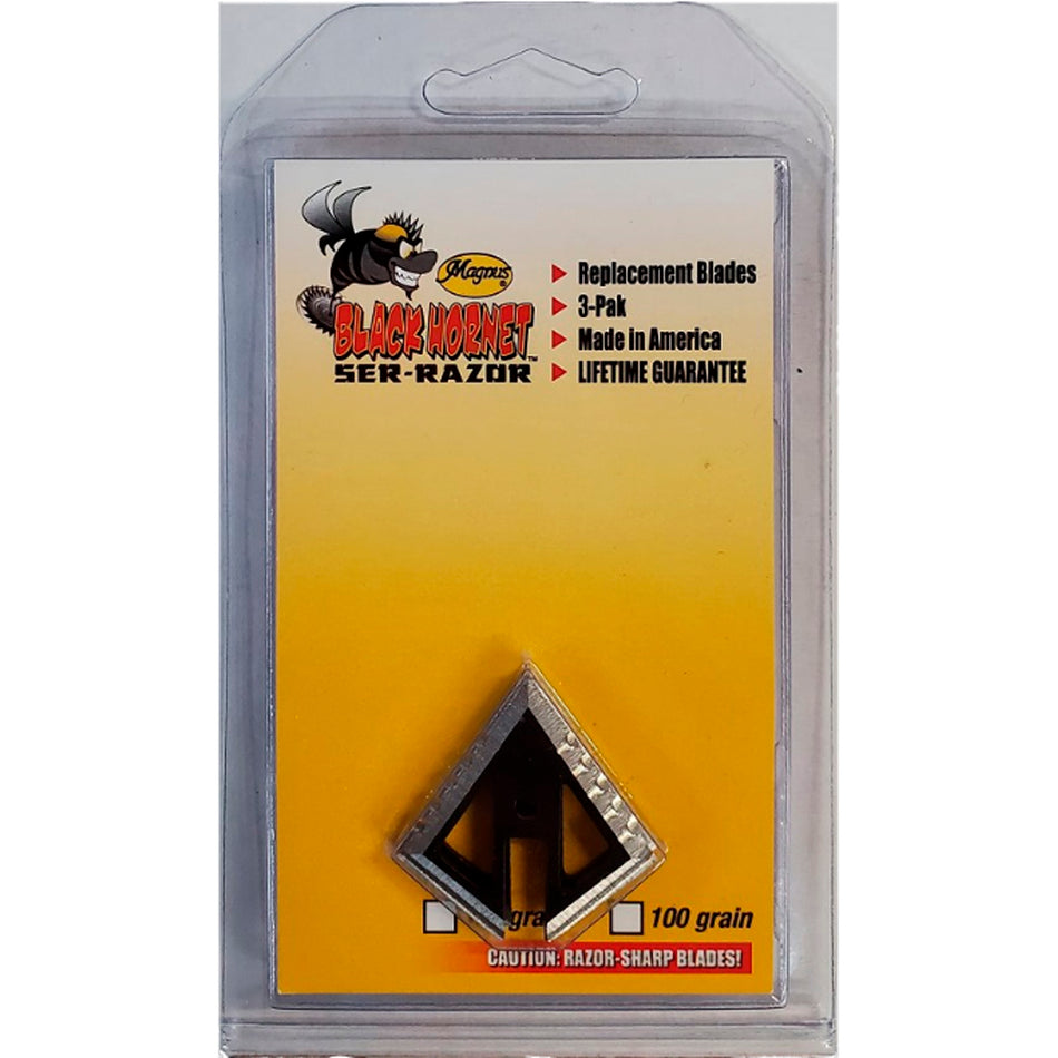 Magnus Black Hornet Ser-Razor 4-Blade 150 Grain Replacement Blade