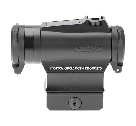 Holosun HS515CM Black 2 MOA Red Dot 65 MOA Circle 20mm Micro Sight Solar Failsafe QD