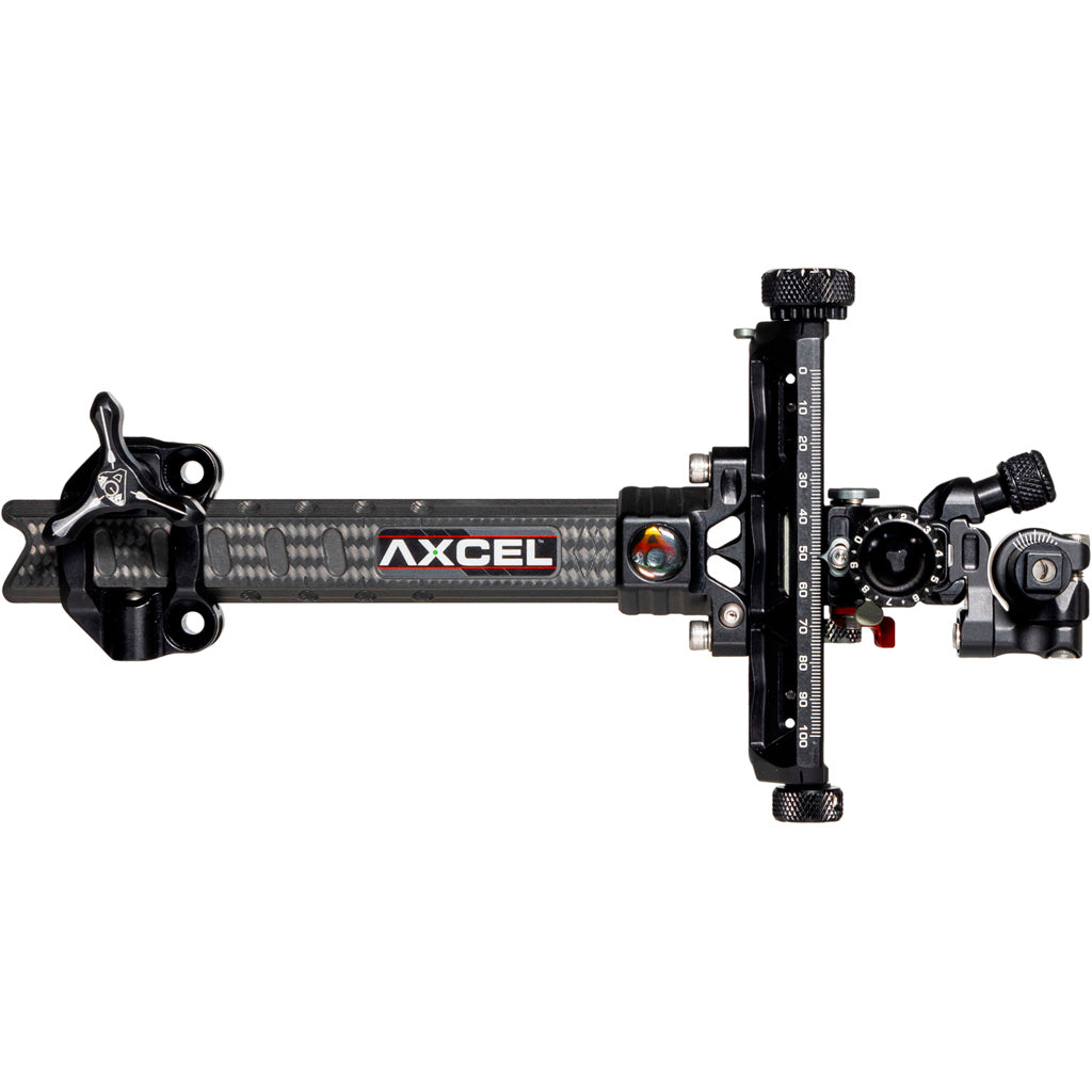 Axcel Achieve XP Pro Carbon Bar Compound Archery Sight Black/Black 6 in. Right Hand