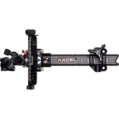 Axcel Achieve XP Pro Carbon Bar Compound Archery Sight Black/Black 6 in. Left Hand