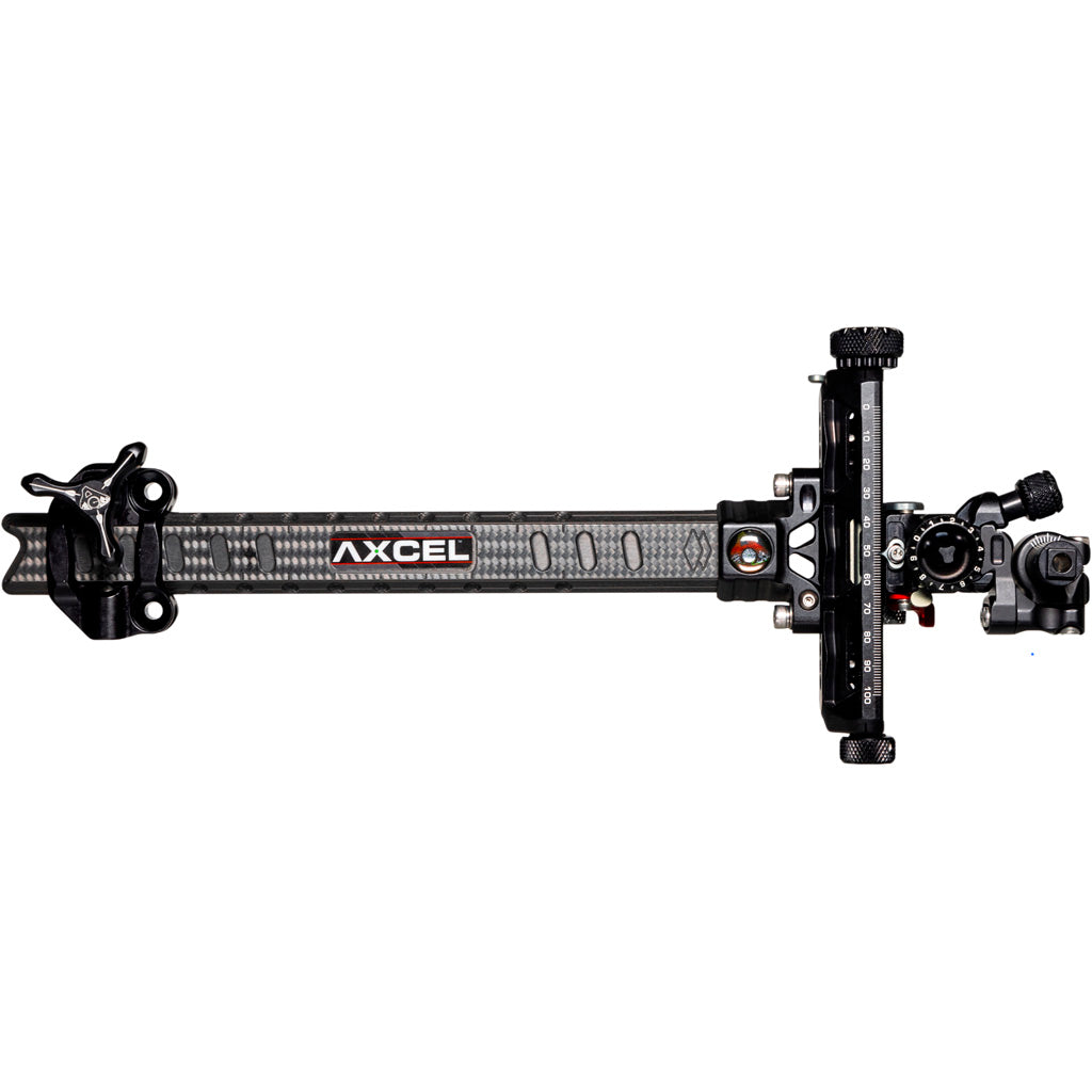 Axcel Achieve XP Pro Carbon Bar Compound Archery Sight Black/Black 9 in. Right Hand