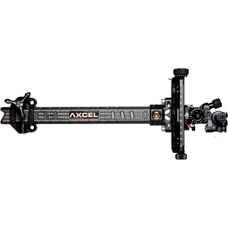 Axcel Achieve XP Pro Carbon Bar Compound Archery Sight Black/Black 9 in. Right Hand