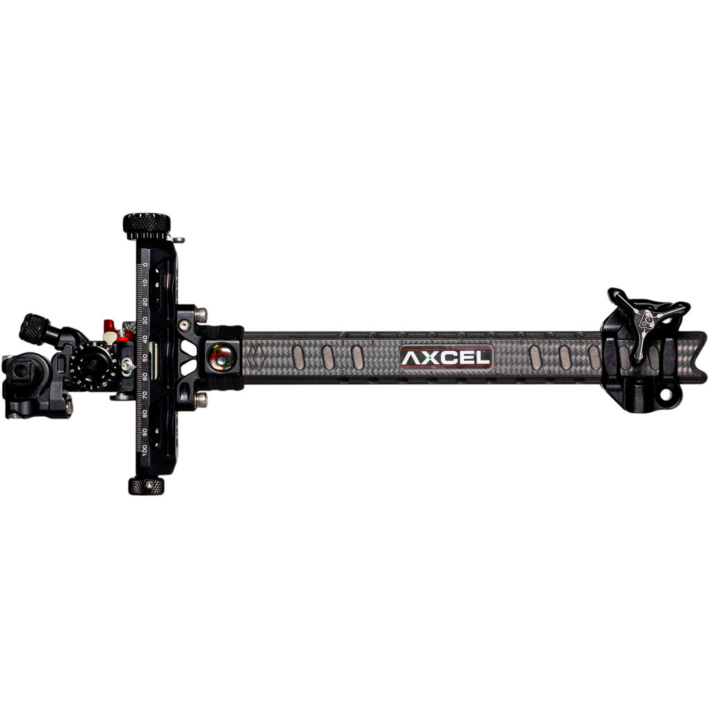 Axcel Achieve XP Pro Carbon Bar Compound Archery Sight Black/Black 9 in. Left Hand