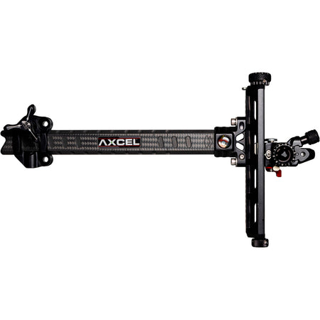 Axcel Achieve XP Pro Carbon Bar Recurve Archery Sight Black/Black 9 in. Right Hand