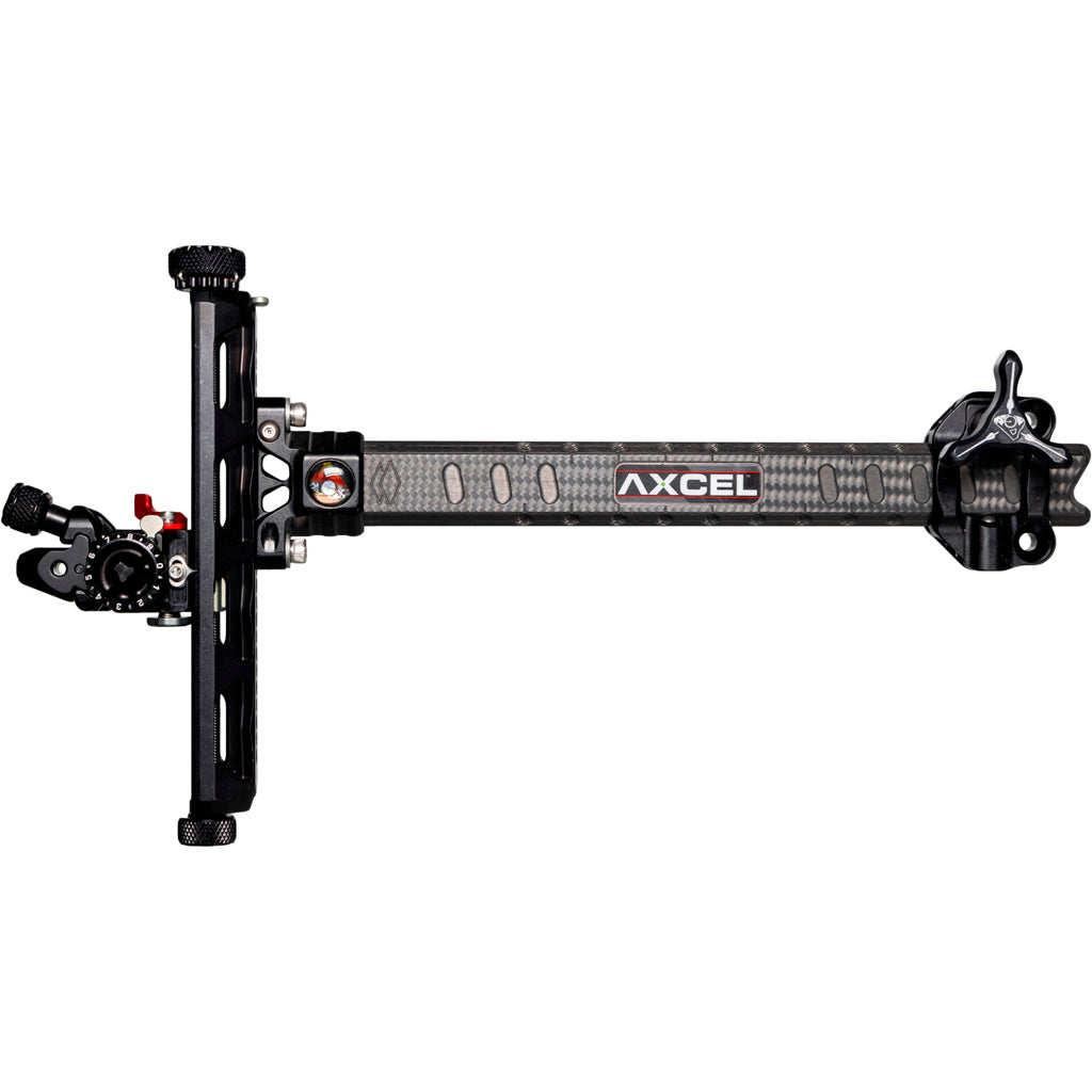 Axcel Achieve XP Pro Carbon Bar Recurve Archery Sight Black/Black 9 in. Left Hand