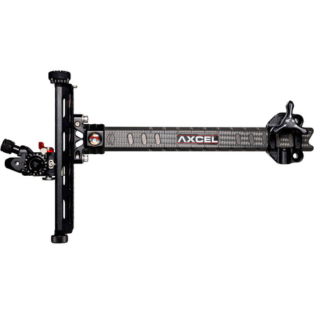 Axcel Achieve XP Pro Carbon Bar Recurve Archery Sight Black/Black 9 in. Left Hand