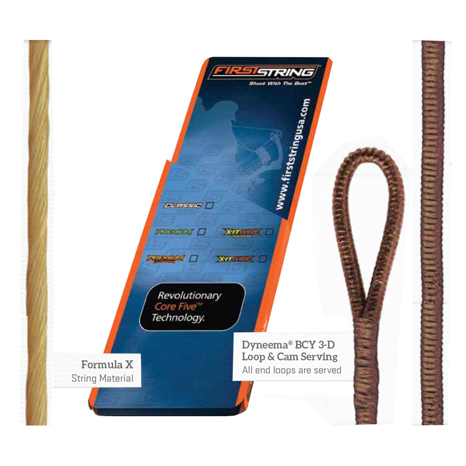 FirstString Classic String Set Buckskin w/Tan Serving - Mathews Traverse
