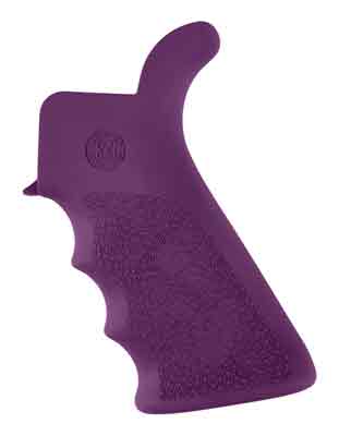 Hogue Purple Beavertail AR-15 Rubber Grip With Finger Grooves
