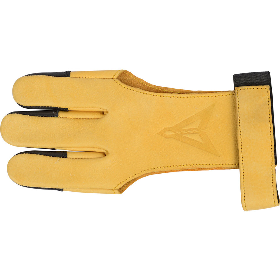 30-06 Soft Touch Elite Cowhide Leather Shooting Glove 3 Finger Small Beige