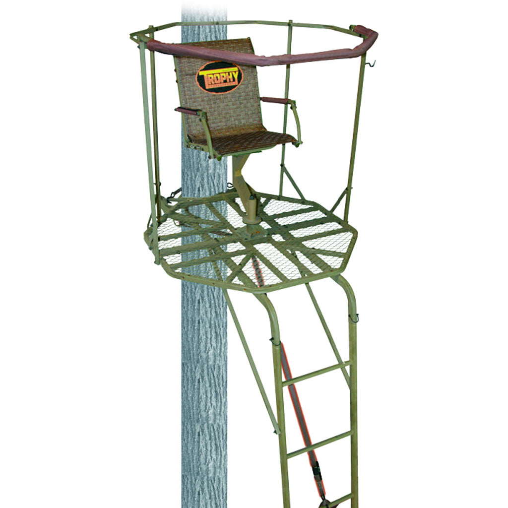 Trophy Treestands Aimer 360 Hunting Ladder Stand 16 ft. Octagon Platform