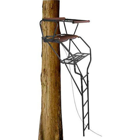Trophy Treestands MaxGrip Double 18 ft. Two-Person Hunting Ladder Stand