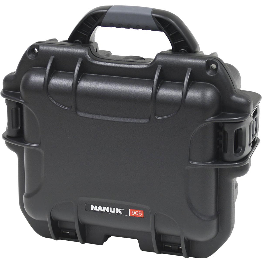 Nanuk Black Pistol Hard Case with Foam Insert 9.4 x 7.4 x 5 in.