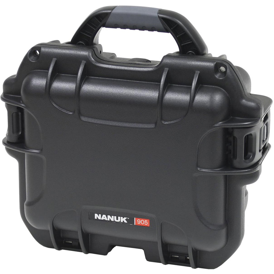 Nanuk Black Pistol Hard Case with Foam Insert 9.4 x 7.4 x 5 in.