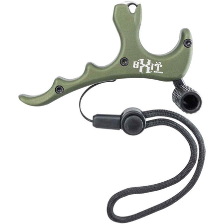 B3 Exit L4 Release Aid, 4 Finger, OD Green, with Lanyard