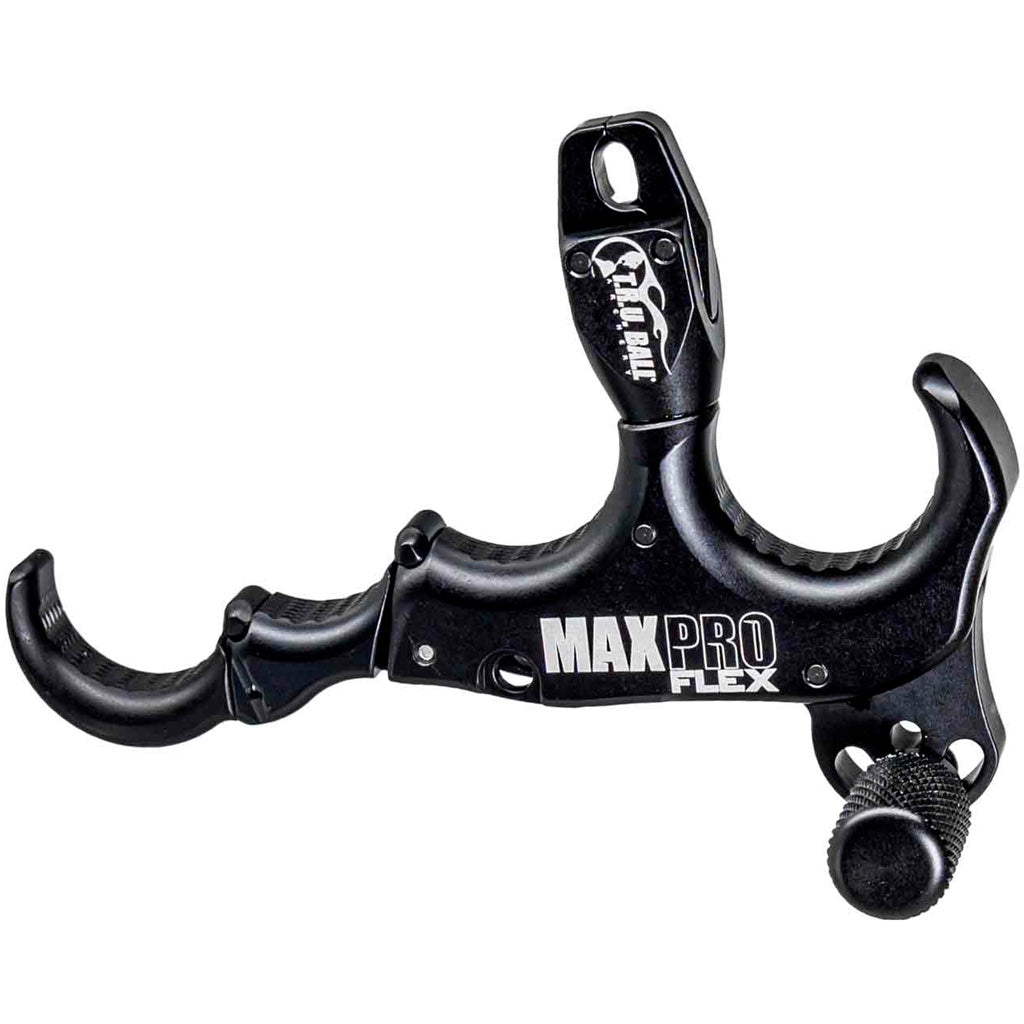 Tru Ball Max Pro Flex Release Aid, 4 Finger, Black