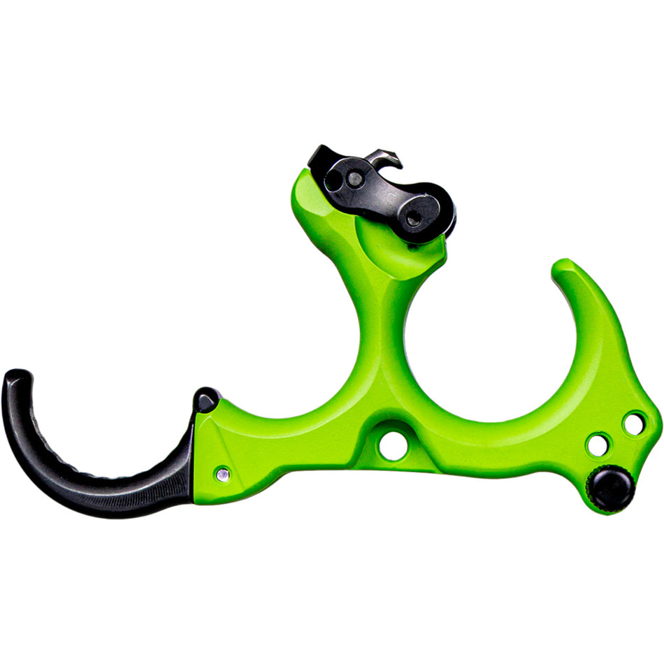 Tru Ball Honey Badger Claw Flex CK Release Aid, 3 Finger, Zombie Green, Medium