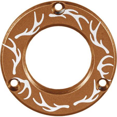 Axcel Driver Coyote Tan Hubcap Disc Elk Antlers Pattern