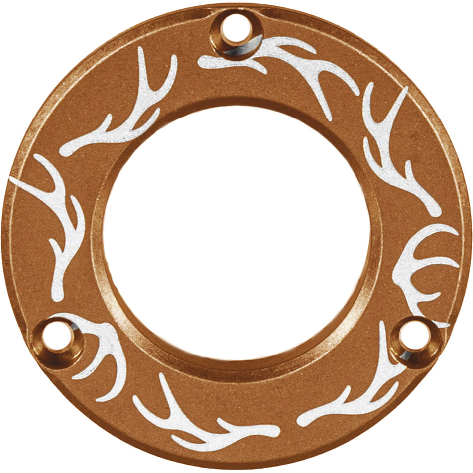 Axcel Driver Coyote Tan Hubcap Disc Elk Antlers Pattern