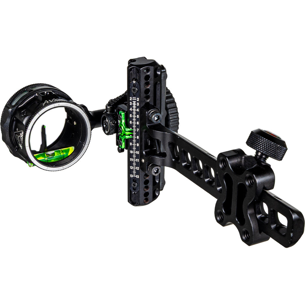 Axcel Driver Plus Archery Slider Sight AVX-41 Scope Stealth Black .019 Green Fiber 1-Pin RH