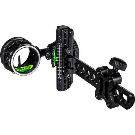 Axcel Driver Plus Archery Slider Sight AVX-41 Scope Stealth Black .010 Green Fiber 1-Pin RH