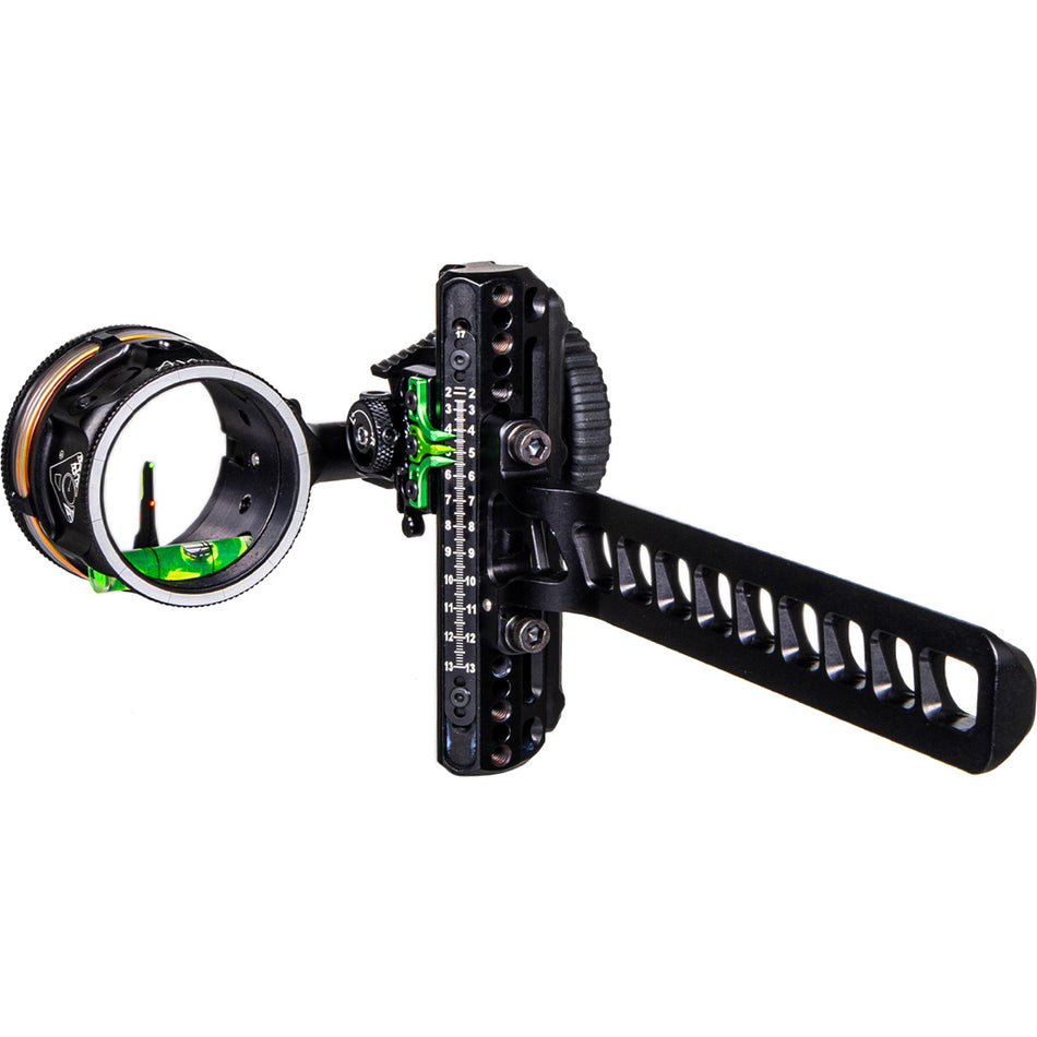Axcel Driver Plus Archery Slider Sight AVX-41 Scope Stealth Black .019 Ranger Dual Pin RH