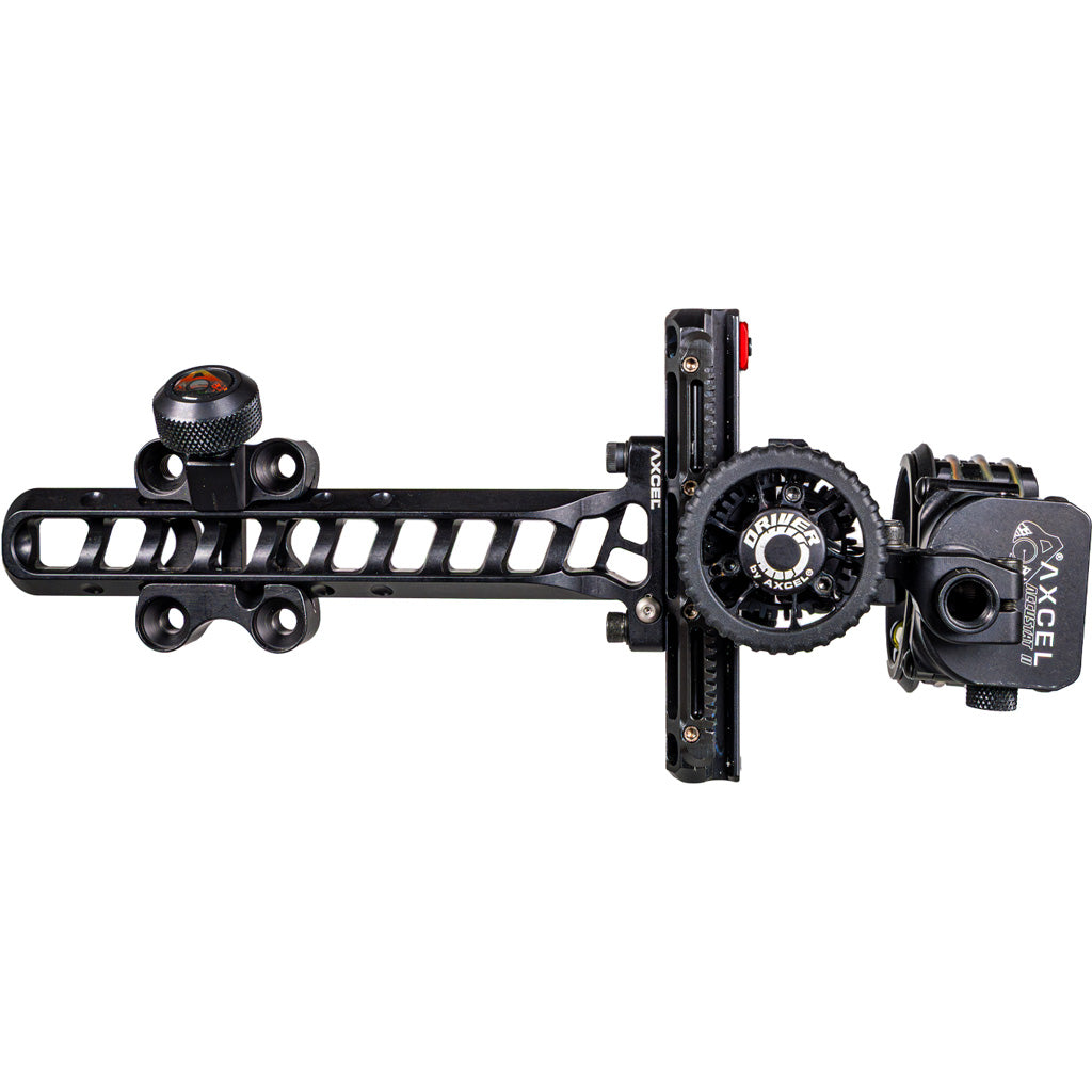 Axcel Driver Archery Slider Sight Accustat II Scope Stealth Black .010 Three Pin RH