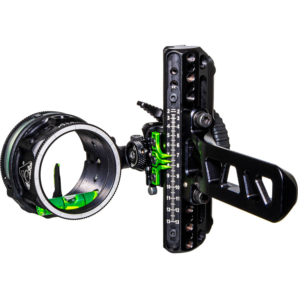Axcel Driver Plus Slider Sight AVX-41 Scope Stealth Black Bridge-Lock .019 Green Fiber Single Pin Right Hand