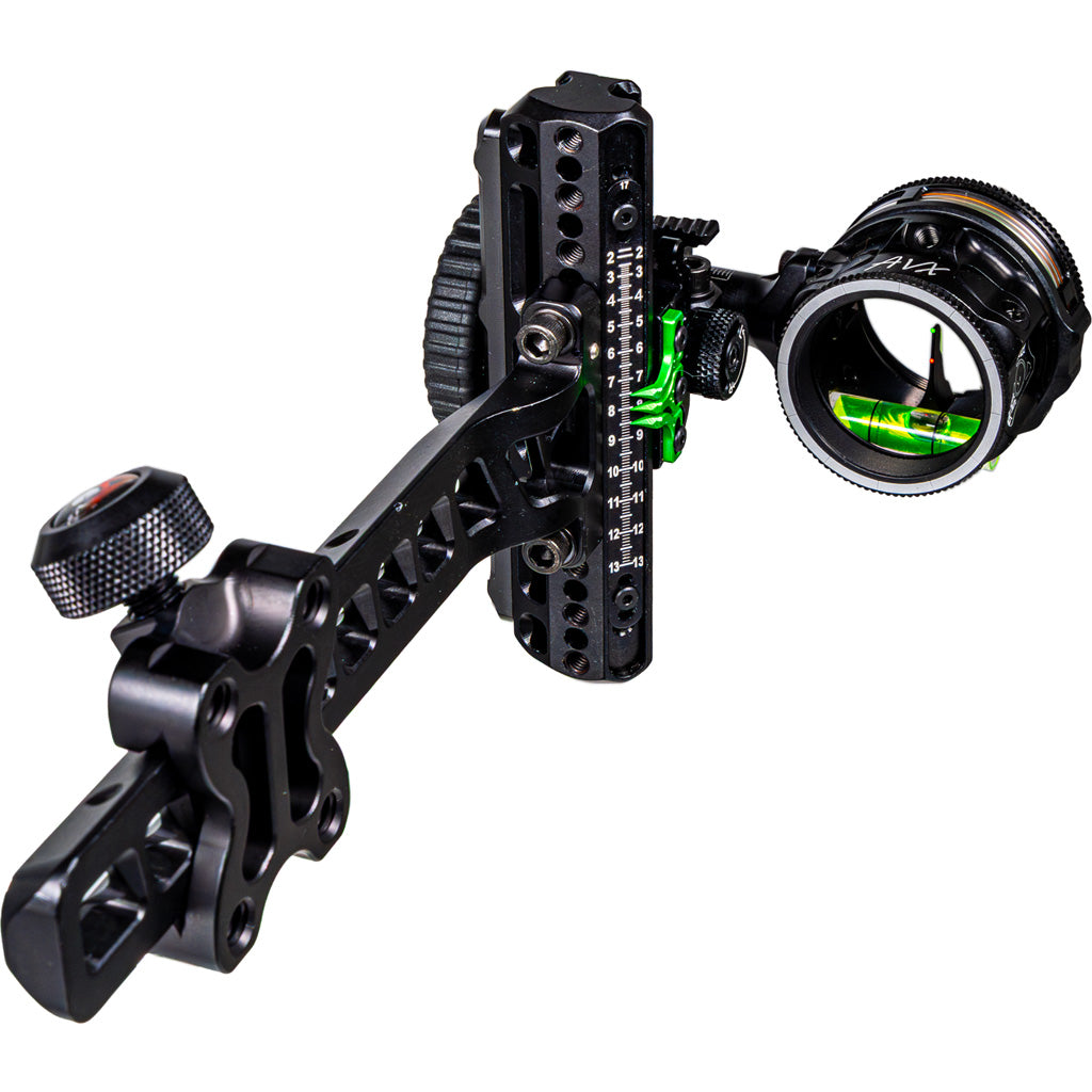 Axcel Driver Plus Slider Sight AVX-31 Scope Stealth Black Dovetail .019 Green/Red Fiber Ranger 2-Pin Left Hand