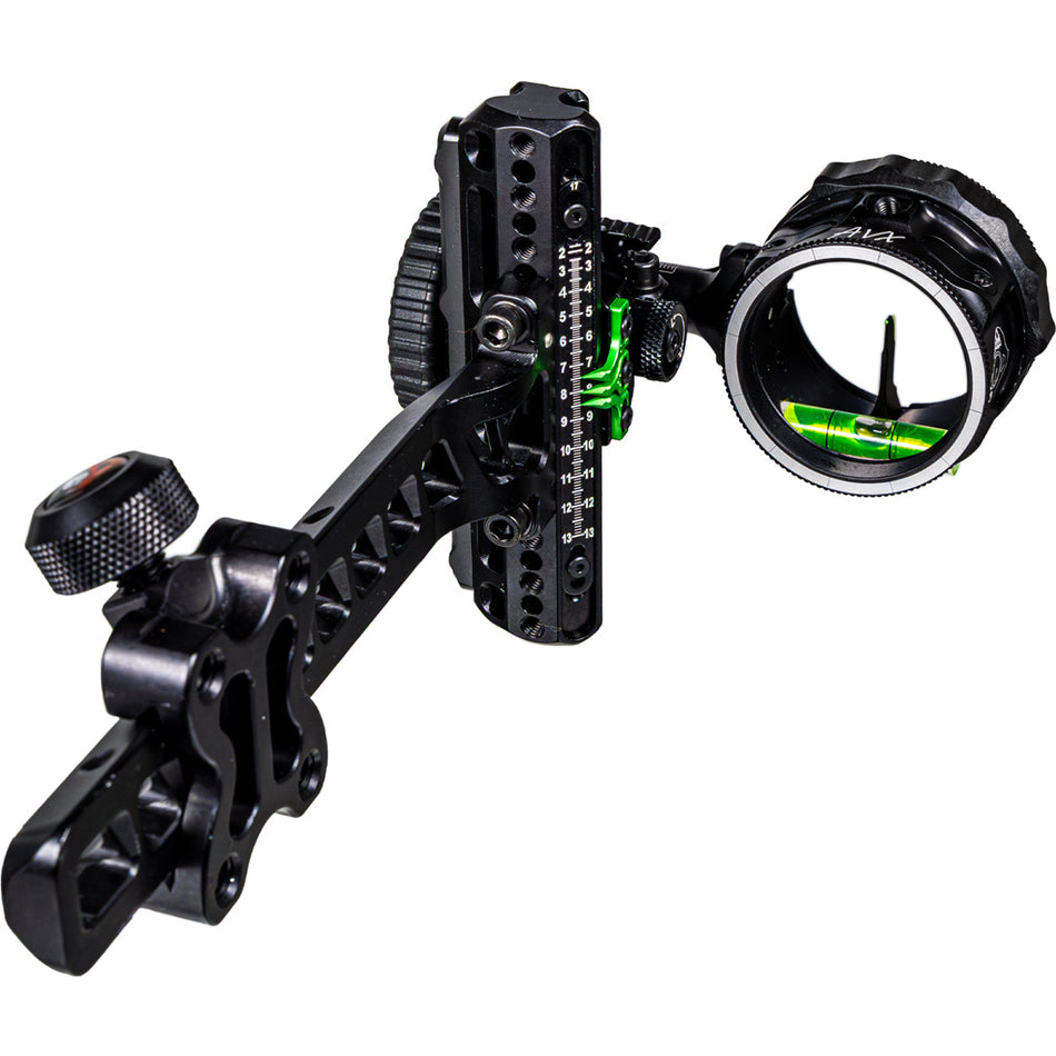Axcel Driver Plus Slider Sight AVX-41 Scope Stealth Black Dovetail Mount .010 Green Fiber 1 Pin Left Hand