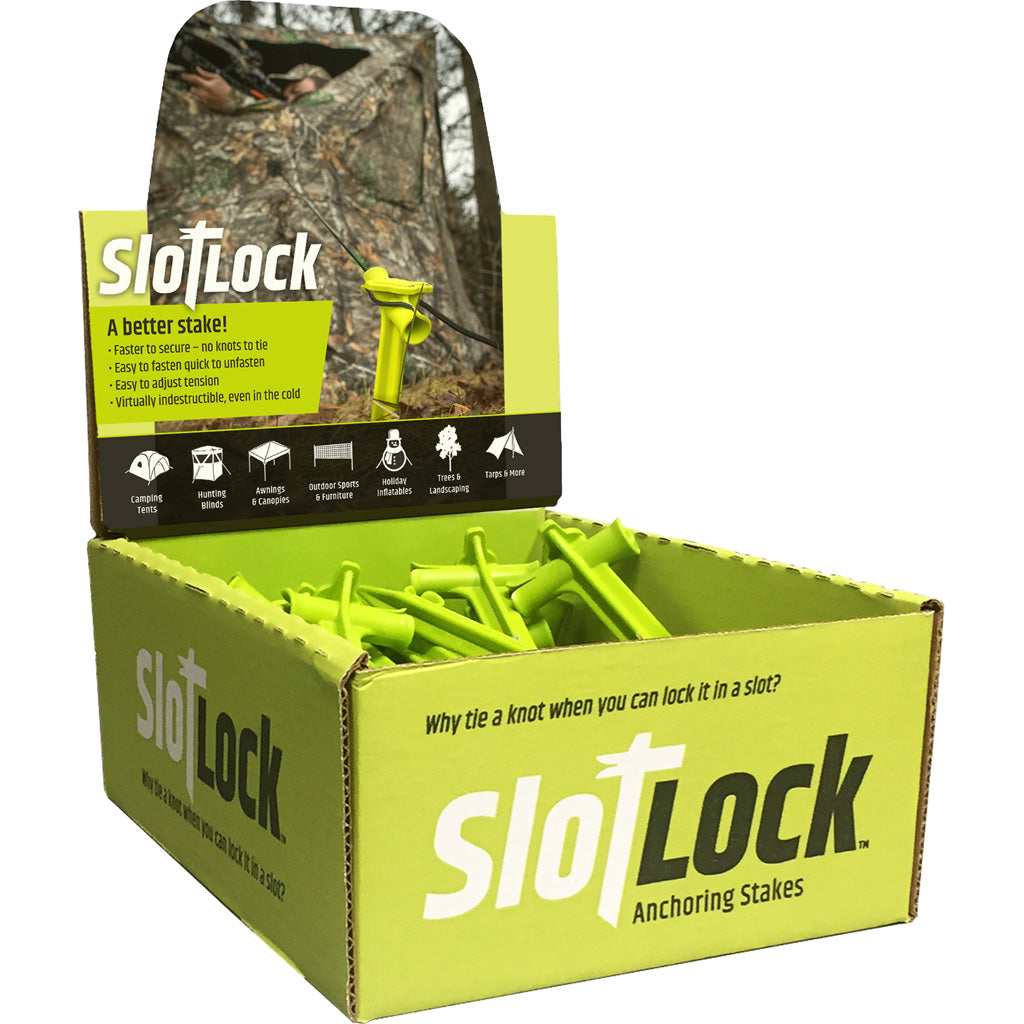 SlotLock Tent/Blind Anchoring Stake 24 ct. Bulk Pack Display