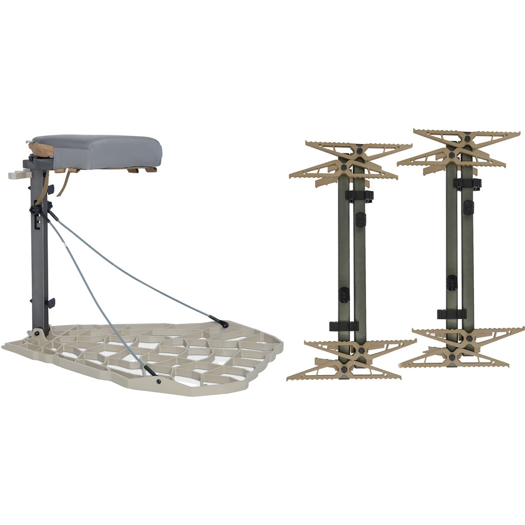 XOP Rubicon Treestand Mobile Hunting System with X2 Sticks 4 pk. and Pack Straps