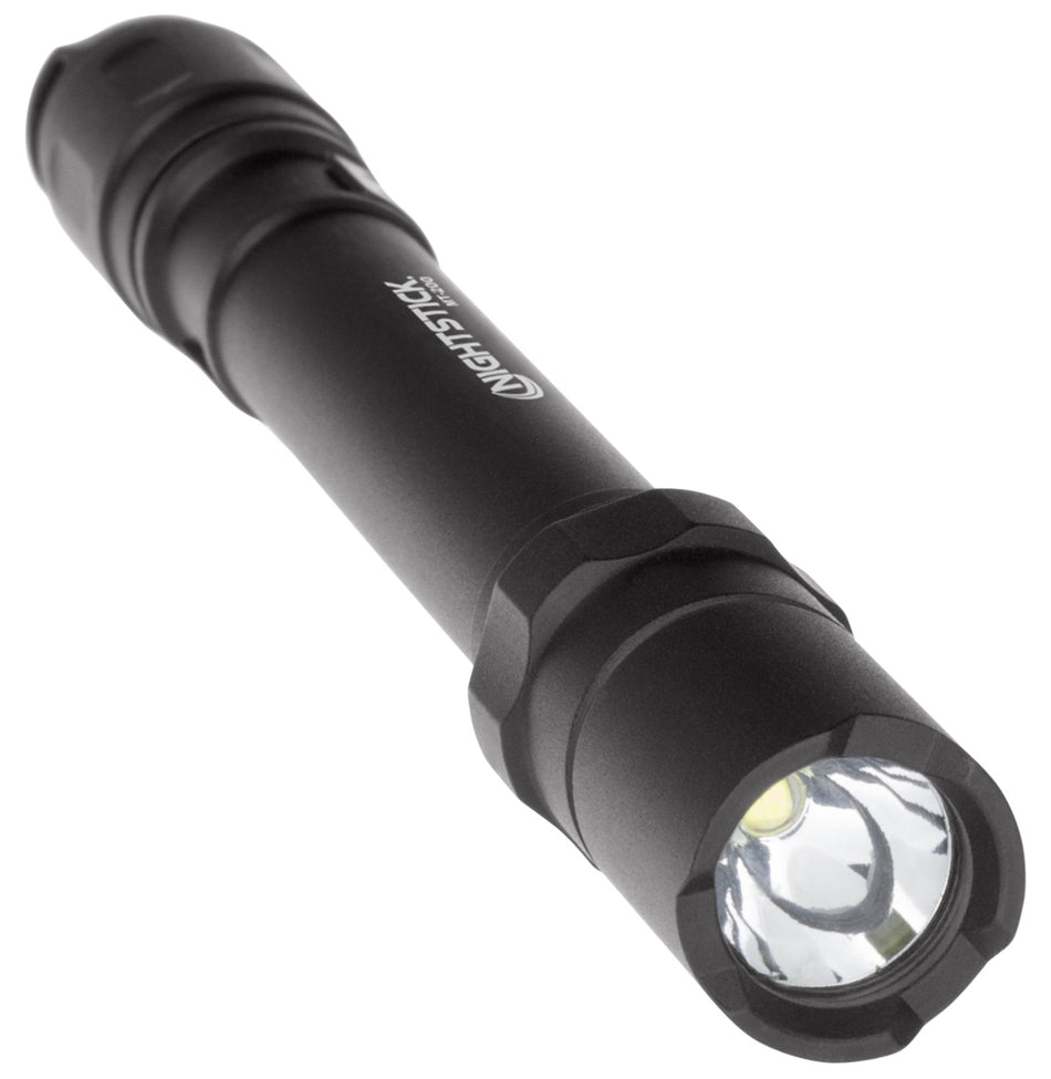 Nightstick MT200 Mini-TAC Pro Tactical Flashlight 45/70/135 Lumens White LED Black Anodized 2-AAA