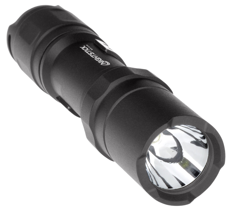 Nightstick MT210 Mini-TAC Pro Tactical Light 50/80/150 Lumens White LED Black Anodized 1-AA