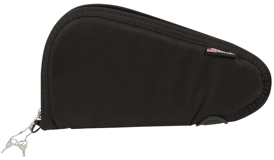 Allen 7411 11" Black Lockable Handgun Case Endura Fabric with YKK Zippers & Foam Padding