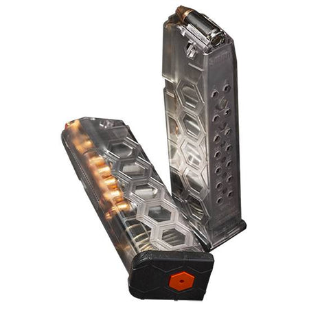 Hexmag Glock 17 Compatible 17rd Clear Polymer Pistol Magazine