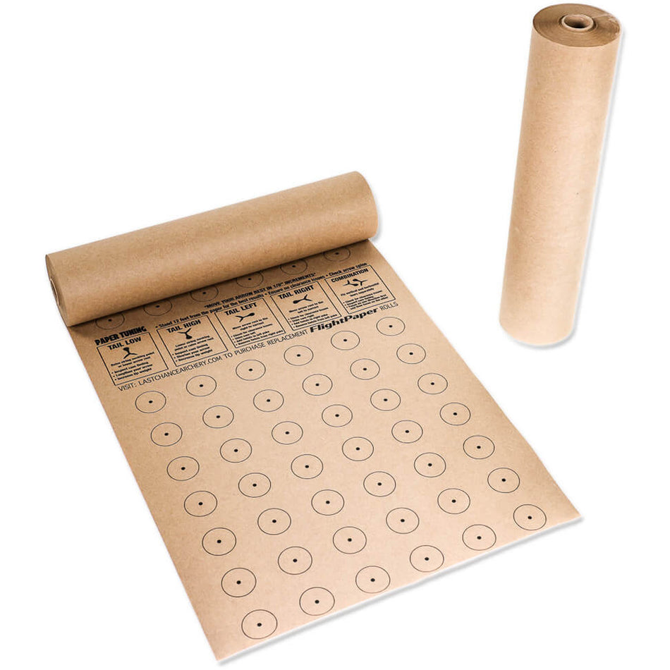 Last Chance Flight Check Paper Roll with Aiming Dots for Bow Tuning