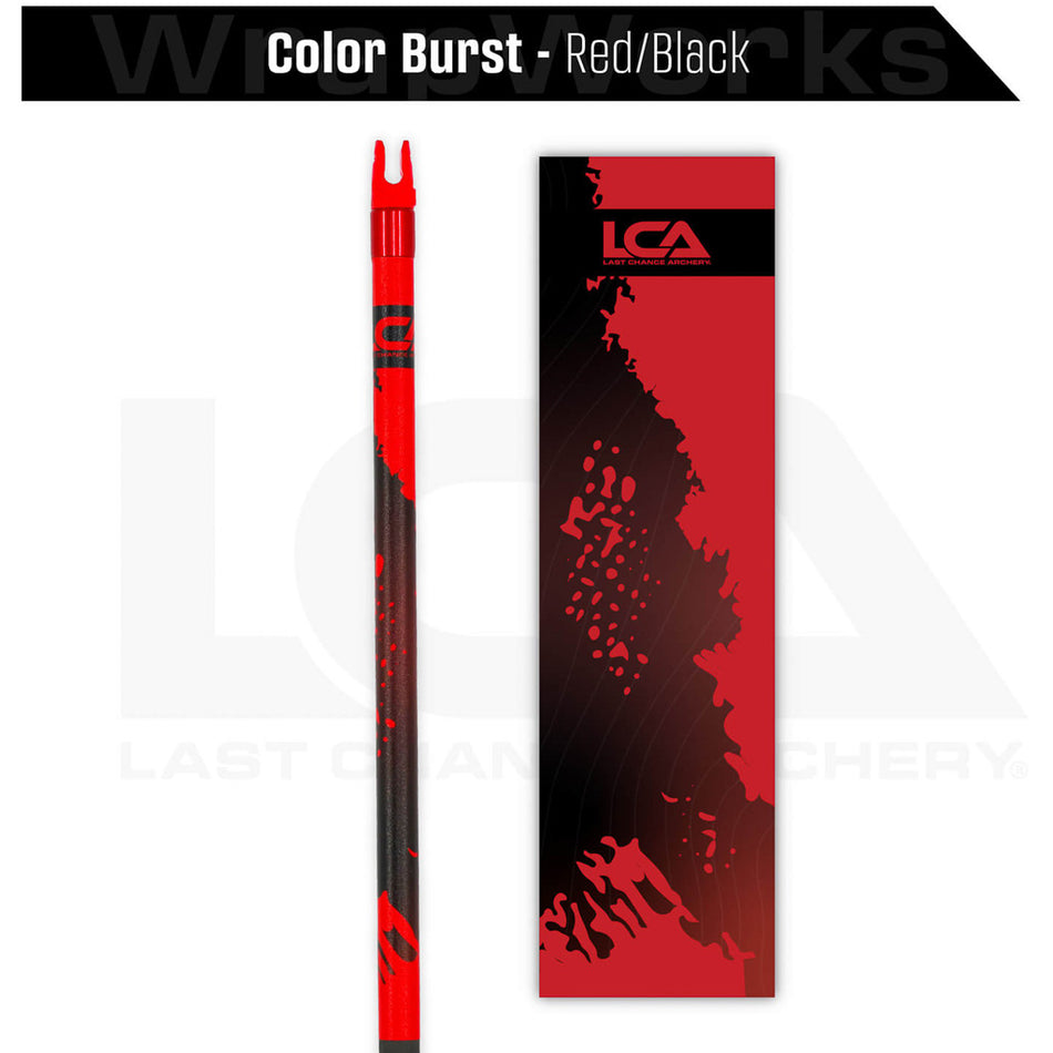 Last Chance WrapWorks Stock Color Burst Red/Black Flex Precision Flex L-Series