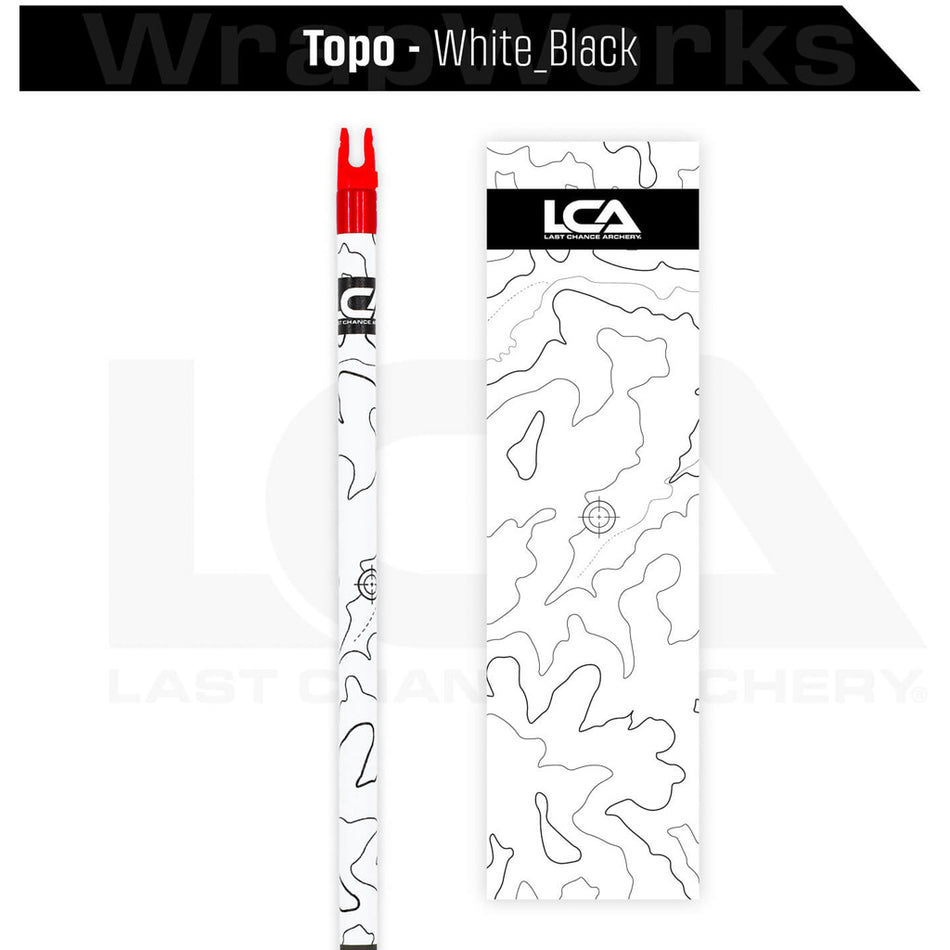 Last Chance WrapWorks Stock Topo White/Black Precision Flex L-Series