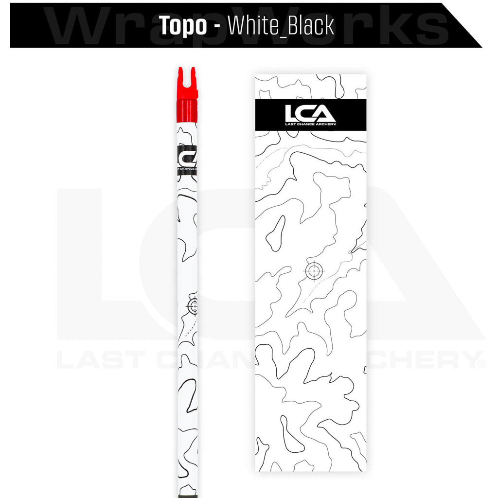 Last Chance WrapWorks Stock Topo White/Black Precision Flex M-Series