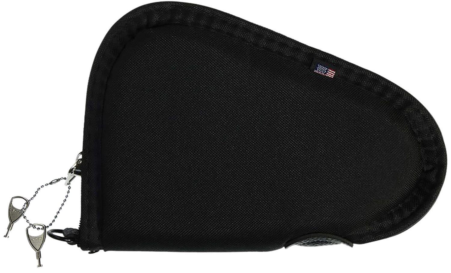 Allen 748 8" Black Lockable Handgun Case Endura Fabric with YKK Zippers & Foam Padding