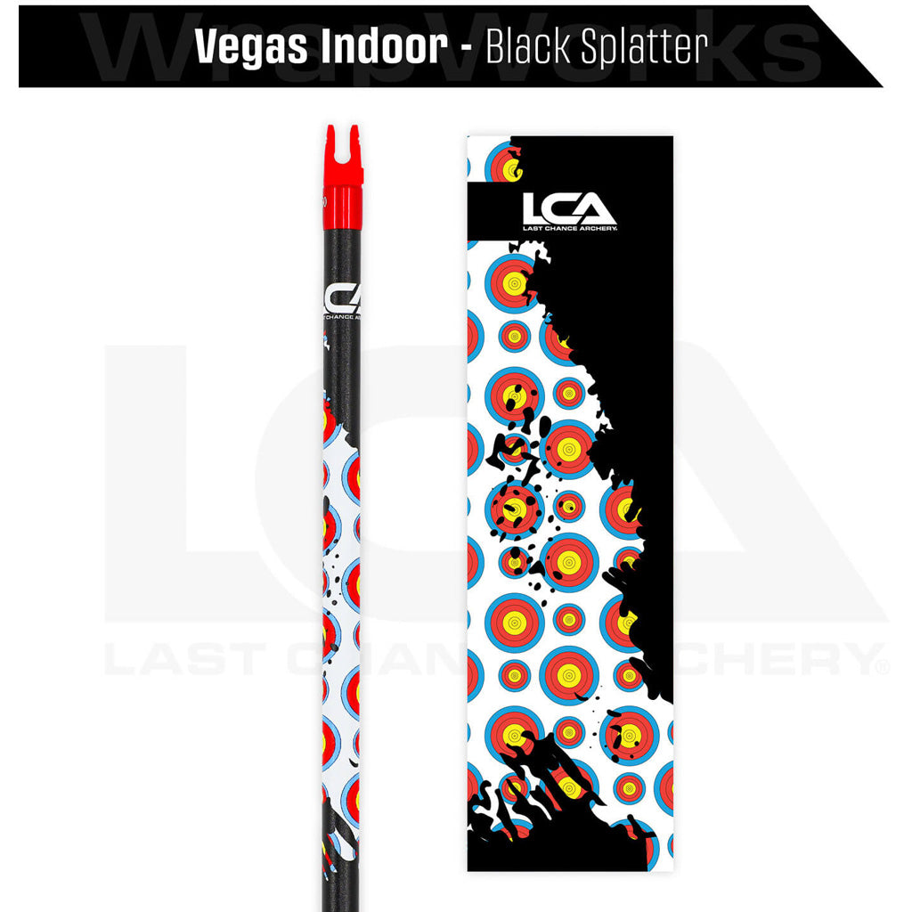 Last Chance WrapWorks Vegas Indoor Black Splatter Precision Fixed Standard