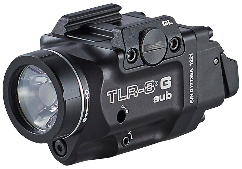 Streamlight TRL-8 G Sub 69431 Green Laser Weapon Light 500 Lumens Black for Glock 43X MOS/48 MOS