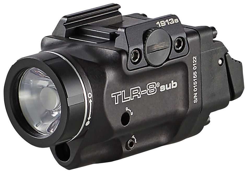 Streamlight TLR-8 Sub 69418 Gun Light Red Laser 500 Lumen White LED 1913 Short Rail Black Anodized