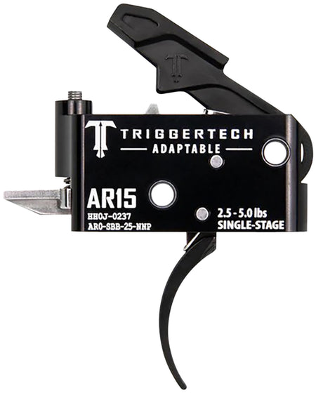 TriggerTech Adaptable Pro Single-Stage Curved Trigger for AR-15, 2.5-5.0 lb Adjustable Pull