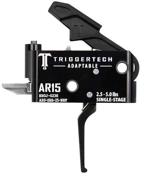 TriggerTech Adaptable Single-Stage Flat Trigger for AR-15, 2.5-5.0 lb Adjustable Pull