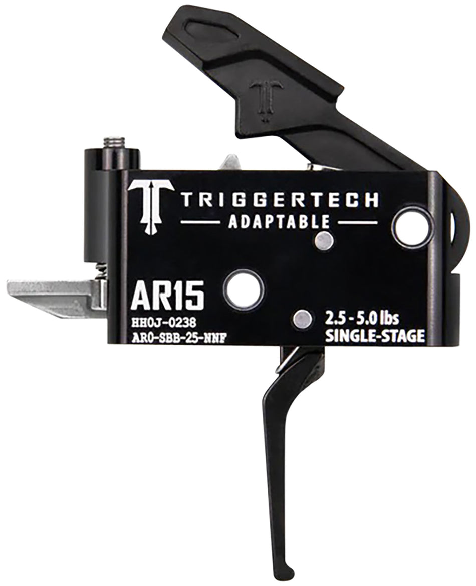 TriggerTech Adaptable Single-Stage Flat Trigger for AR-15, 2.5-5.0 lb Adjustable Pull