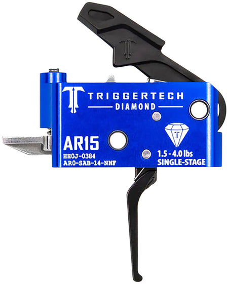 TriggerTech Diamond Single-Stage Flat Trigger for AR-15, 1.5-4.0 lb Adjustable Pull