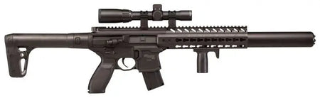 SIG Sauer MCX Airgun .177 Caliber CO2 30-Round Black Air Rifle with 14x24 Scope